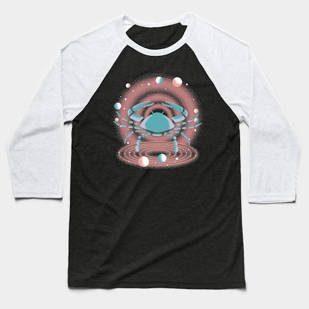 Cancer Zodiac Sign Baseball T-Shirt by MakgaArt